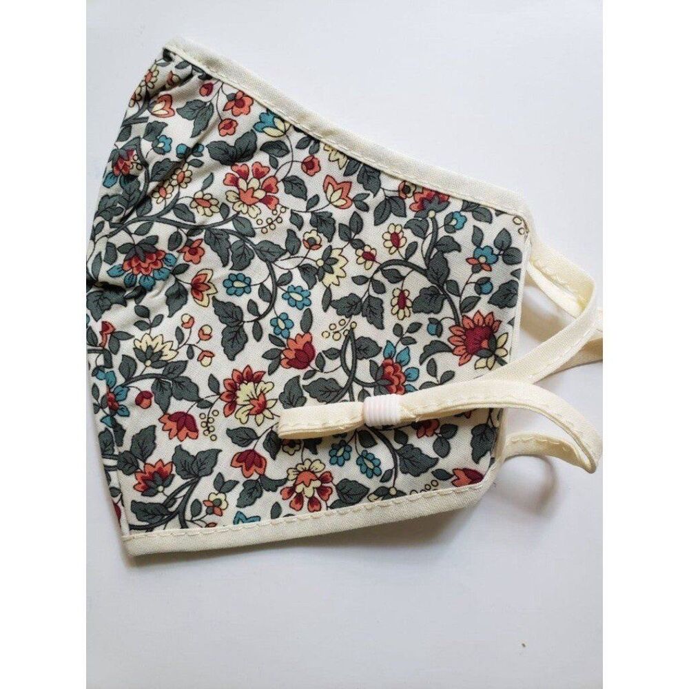 Floral cotton mask